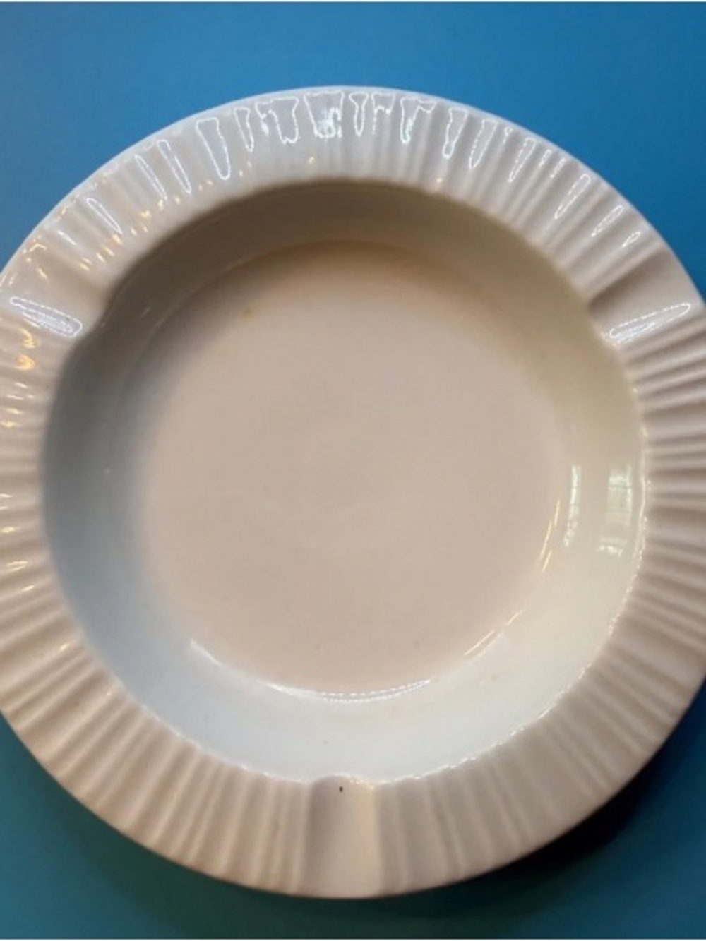 White Fluted Ceramic Pie Plate - Classic Serving Dish